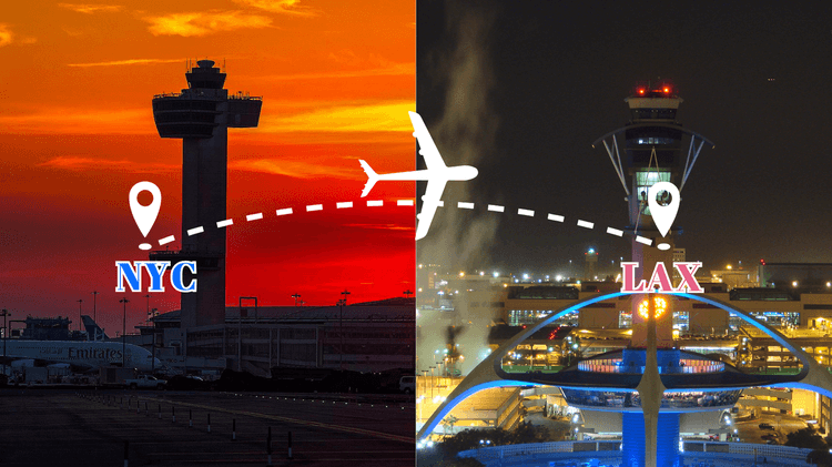 New York to Los Angeles | Flight booking made simpler and smarter 