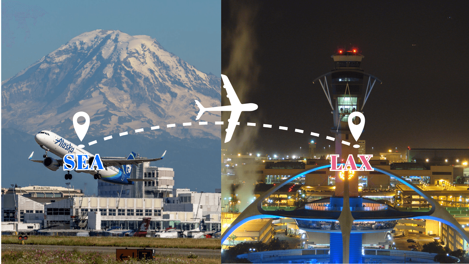 Affordable Seattle to Los Angeles flight booking