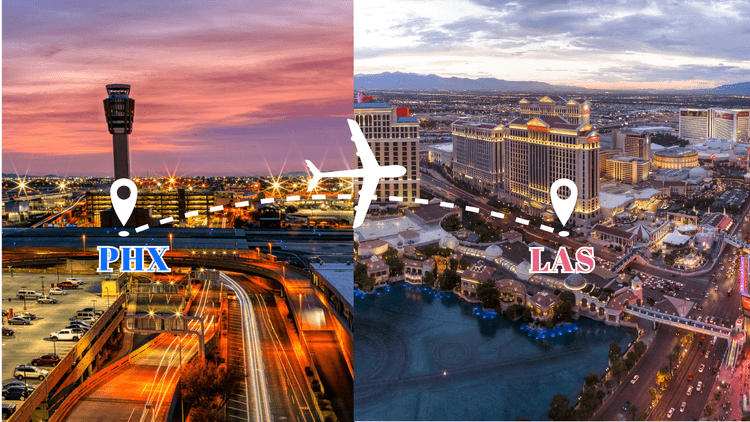 Cheap flights from Phoenix to Las Vegas PHX to LAS