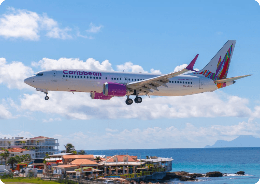 Caribbean Airlines booking options and cheap airfare deals on TravoFinder