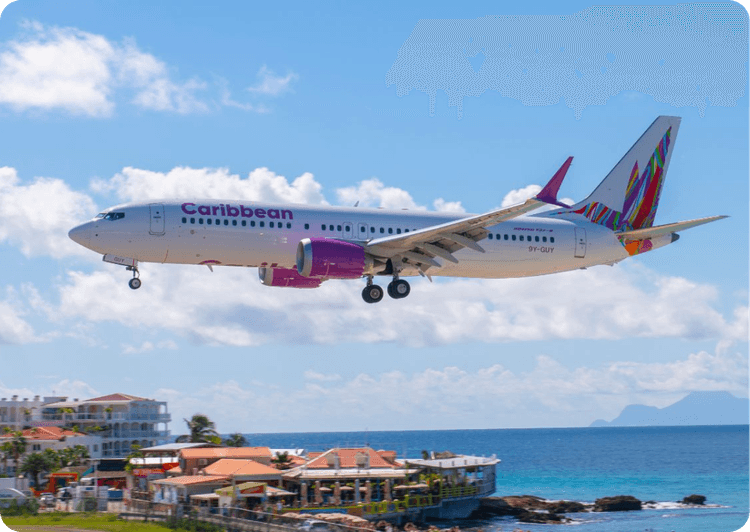 Caribbean Airlines booking options and cheap airfare deals on TravoFinder
